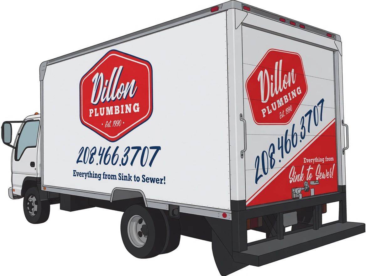 Dillon Plumbing service truck with company logo