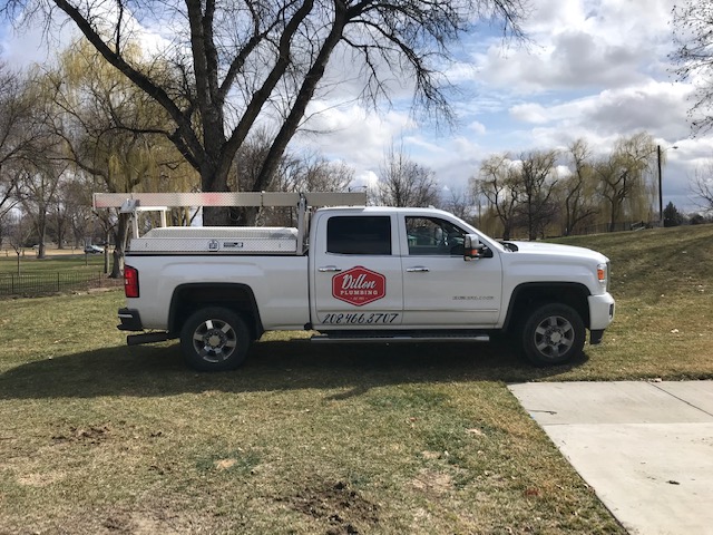 dillon plumbing pickup truck